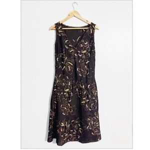 Meghan Park Vintage Floral Embroidered Dress